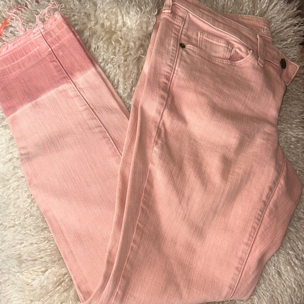 Universal Thread Light Pink Ankle Jeans
